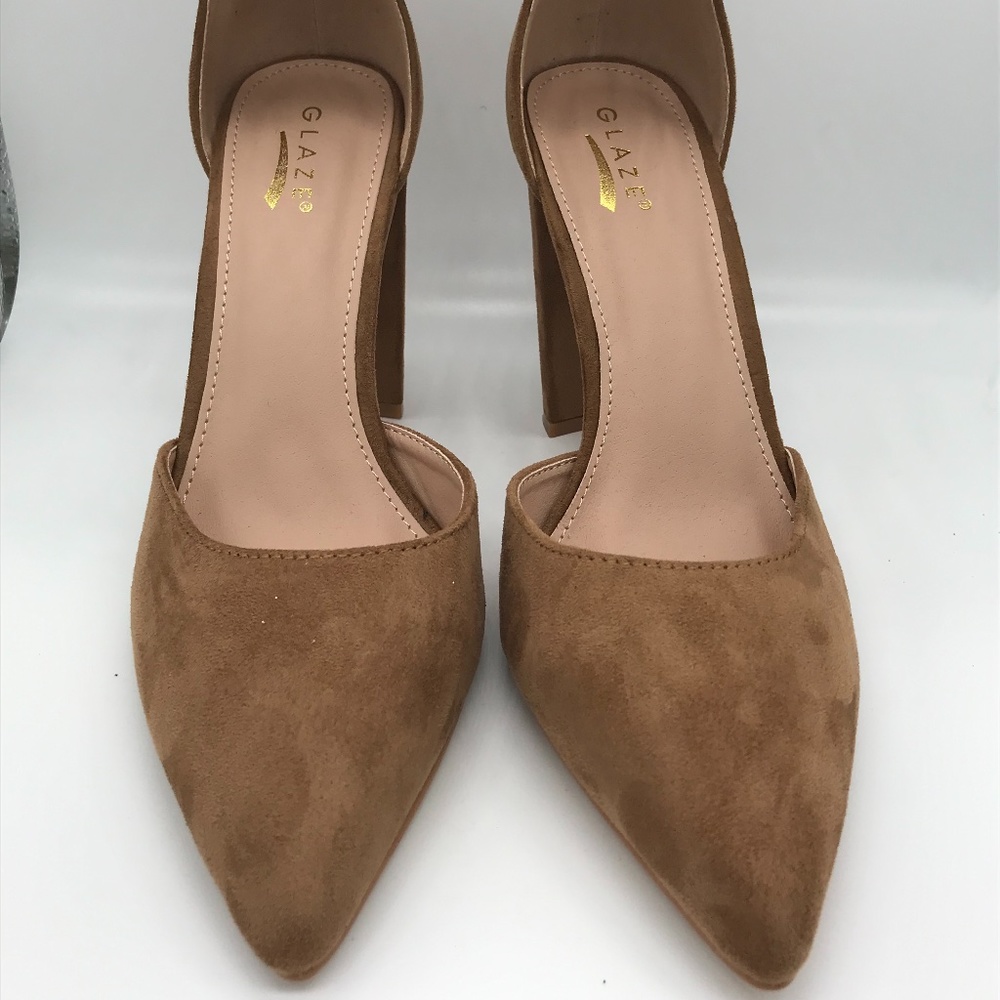 Camel D'orsay heels